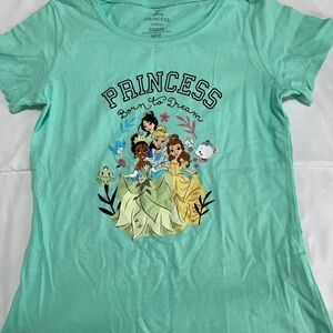 Disney Princess Born to Dream Kids Shirt - Mint Green